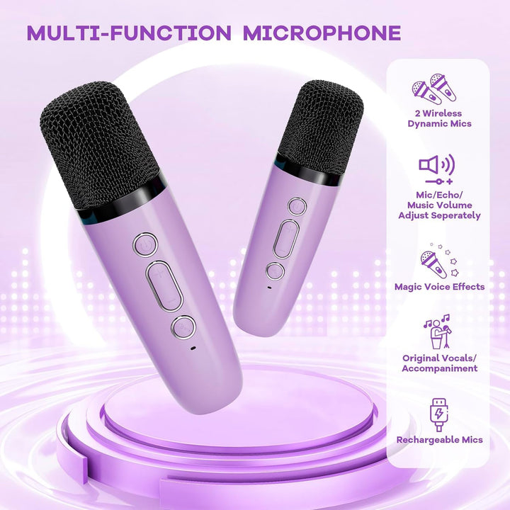 Veylo Bluetooth karaoke machine in a living room, ready for entertainment