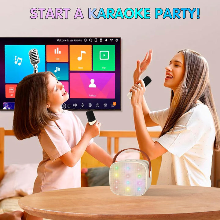 Veylo portable karaoke machine, compact design, ideal for kids and teens