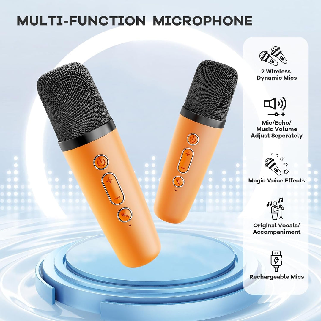 Veylo portable karaoke machine with wireless mics, a fun gift for music lovers