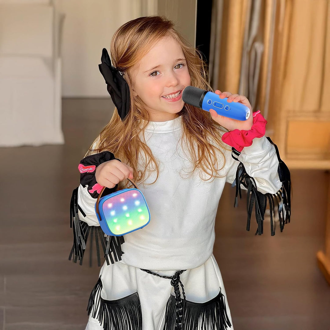Gift idea: Veylo portable Bluetooth karaoke machine, two wireless mics, black finish