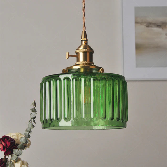 Vintage crystal pendant light, elegant glass design ceiling fixture for sophisticated home decor.