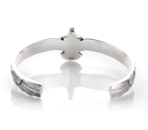Women's vintage eagle boho bracelet, crafted from stainless steel. Bohemian statement jewelry for fashion.