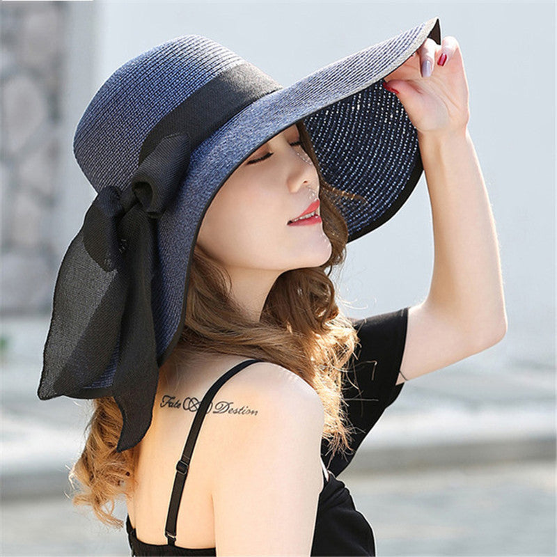 Colorful Vivian women's wide-brim hat, a breathable and stylish summer accessory for sun protection.