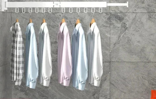 Efficient wall mounted clothes dryer, foldable aluminum design for compact living spaces.