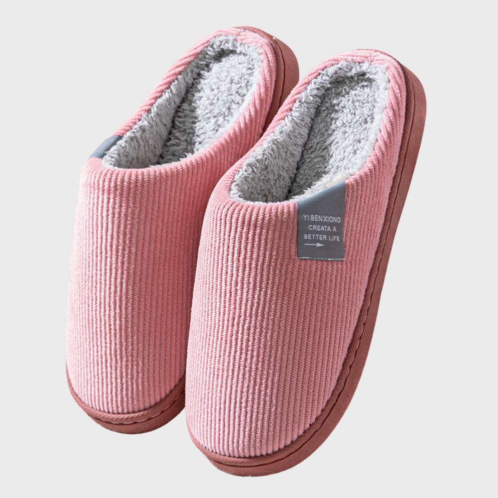 Warm cozy women's house slippers, perfect for ultimate indoor comfort and relaxation.