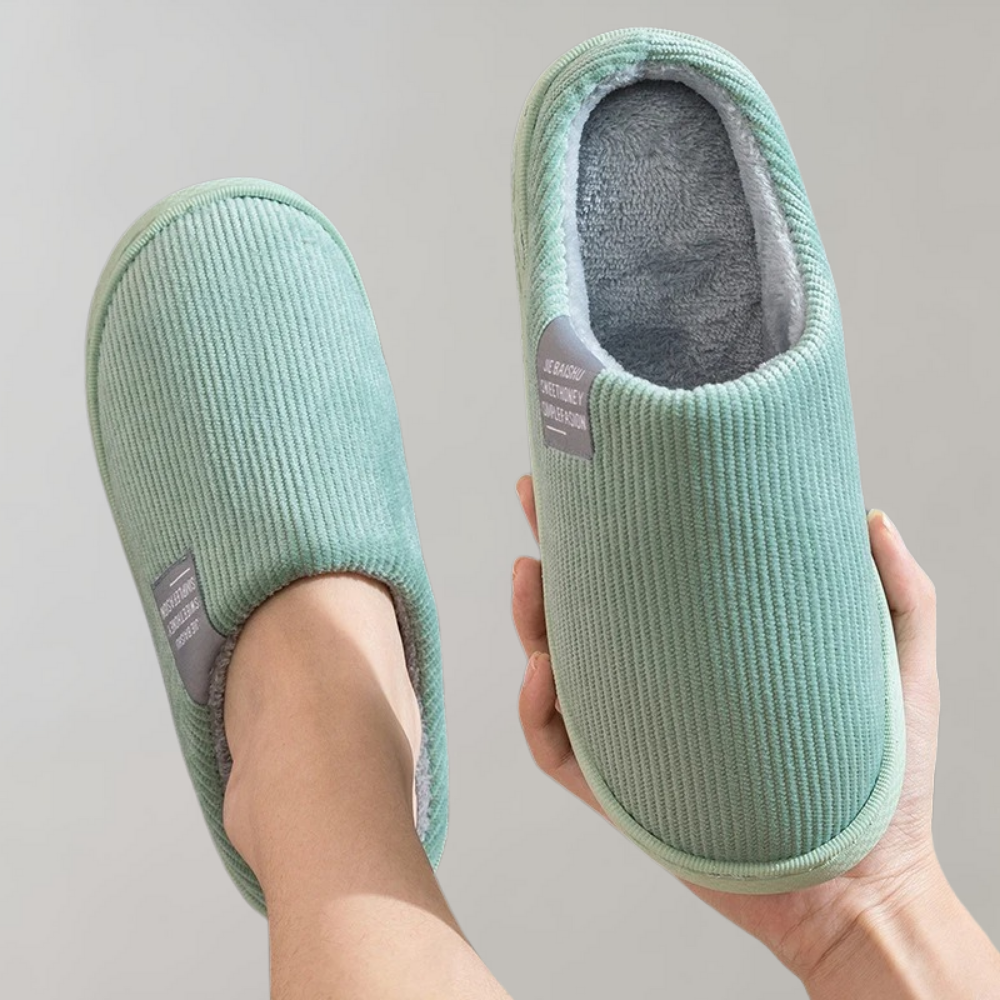 Plush, warm women's slippers, a perfect gift for her for ultimate relaxation.