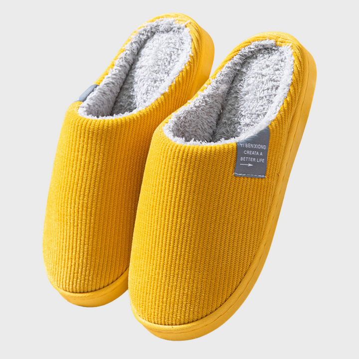 Cozy women's winter slippers, designed for warmth and soft home relaxation.