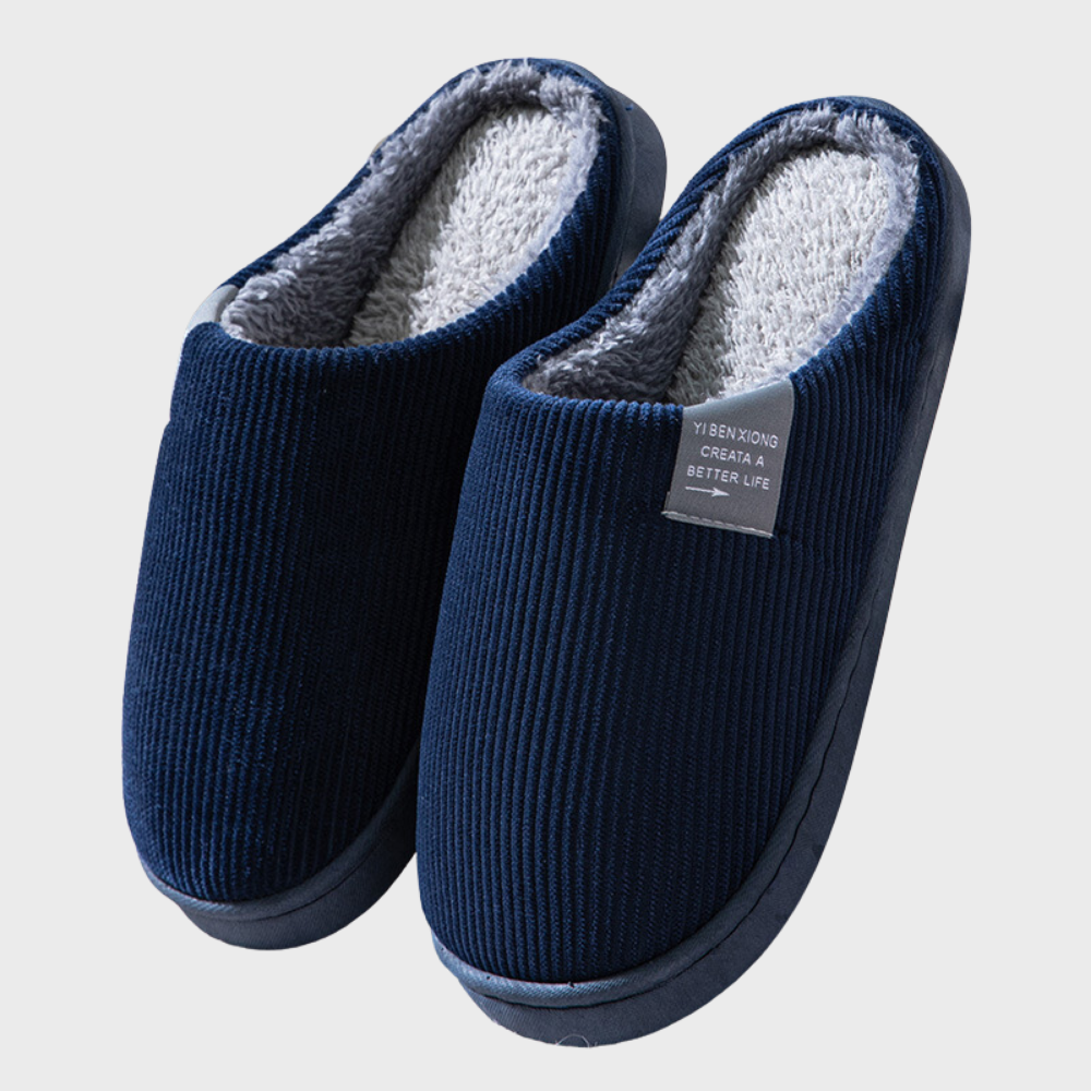 Soft women's loungewear slippers, providing cozy warmth and relaxation at home.