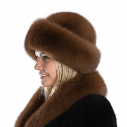 Soft touch luxurious faux fur hat, premium warmth and style for women, winter fashion accessory