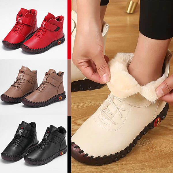 Warm high-top women's winter boots for snow & ice, ideal for cold weather.