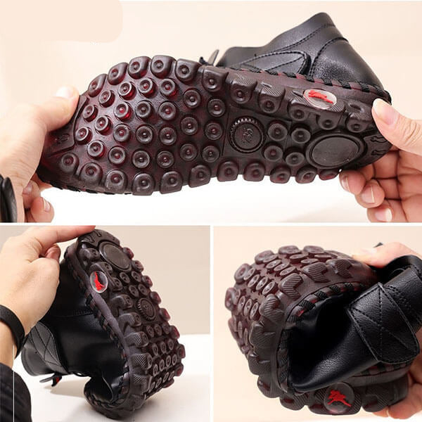 Women's high-top winter boots, non-slip and warm for extreme cold conditions.