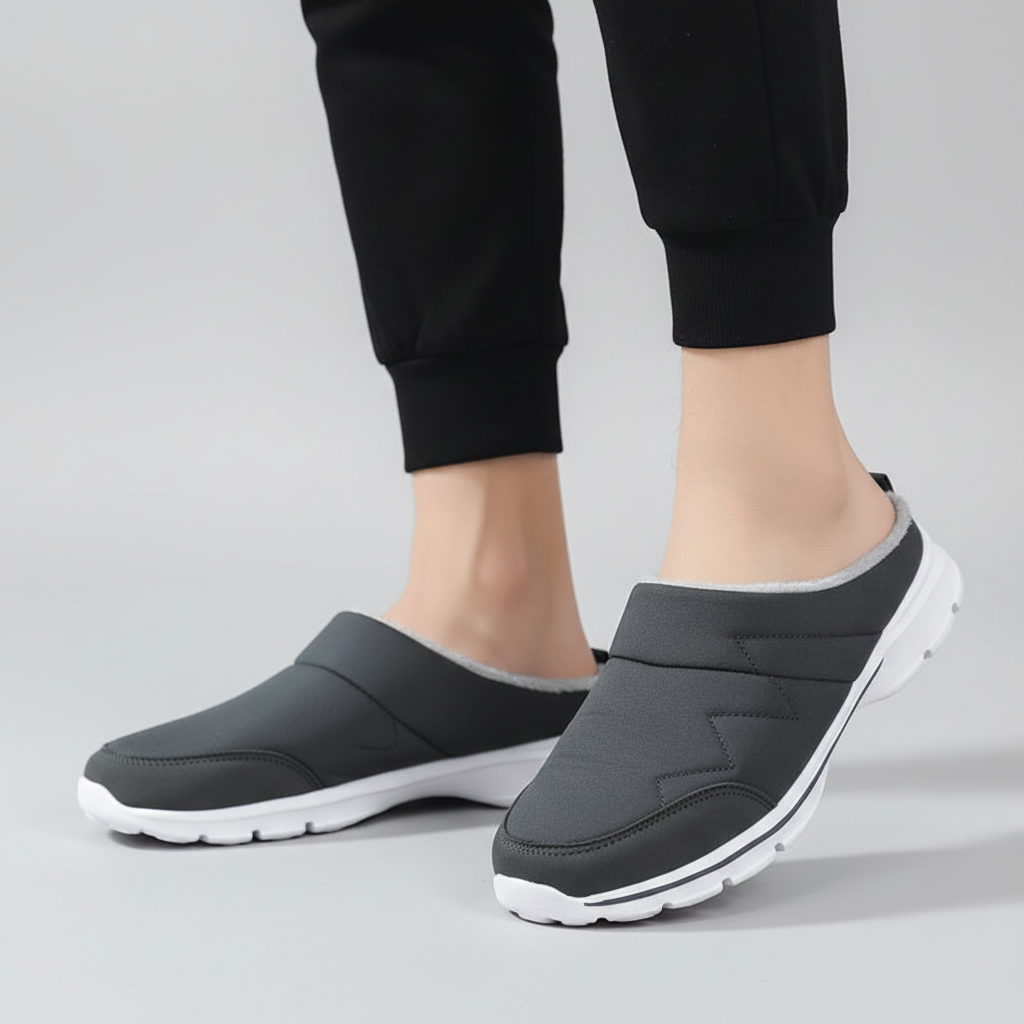 WarmGlide unisex house slippers, lightweight design, plush interior for ultimate comfort