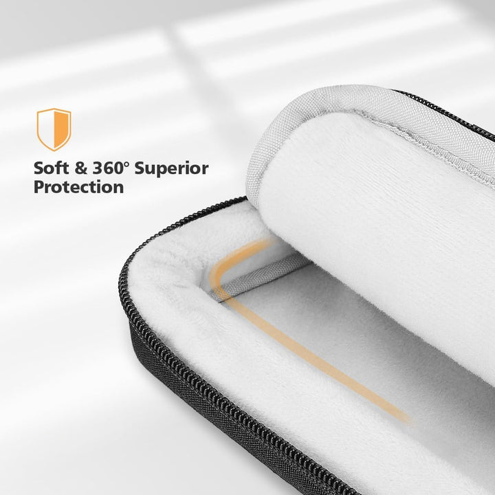 Reliable water-resistant laptop bag with shoulder strap, 360° protective for peace of mind.