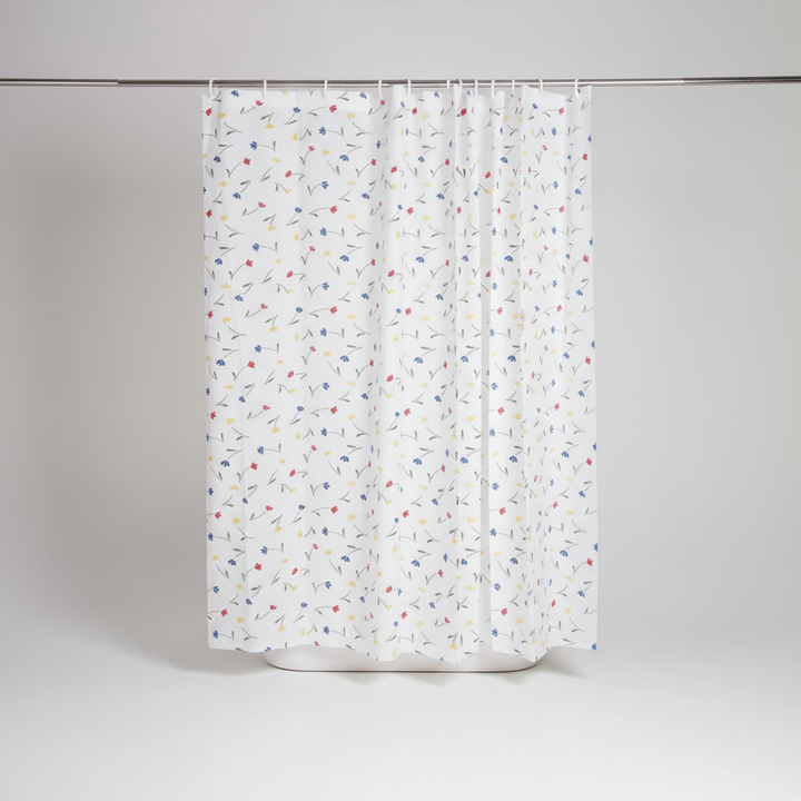 ShoreGuard waterproof polyester bathroom shower curtain, mold resistant liner