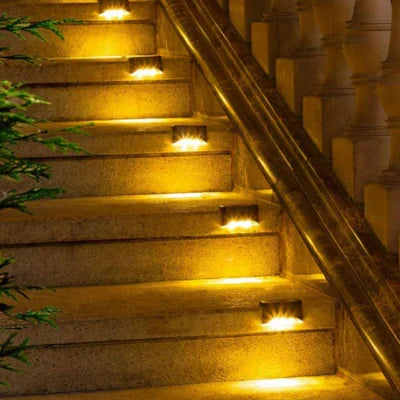 Waterproof SolarGuard garden path light. Energy-efficient outdoor landscape lighting, automatic & wireless.