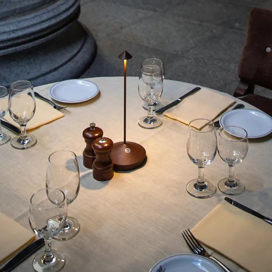Contemporary wireless LED lamp, dimmable tabletop light for stylish home illumination