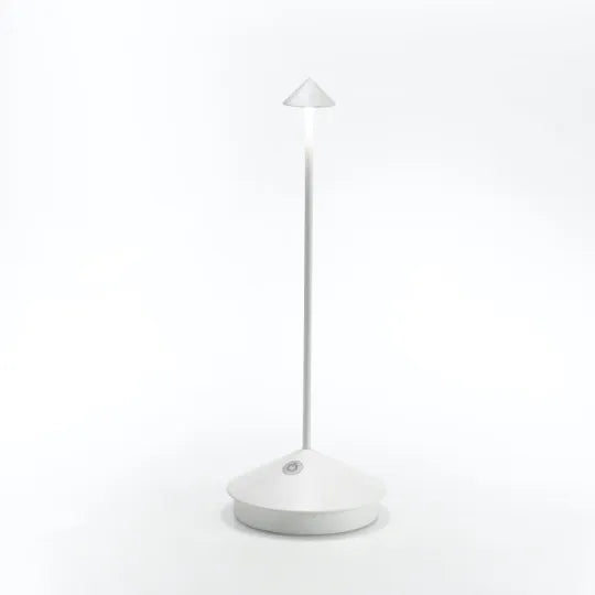 Elegant wireless LED table lamp, dimmable brightness for perfect outdoor dining