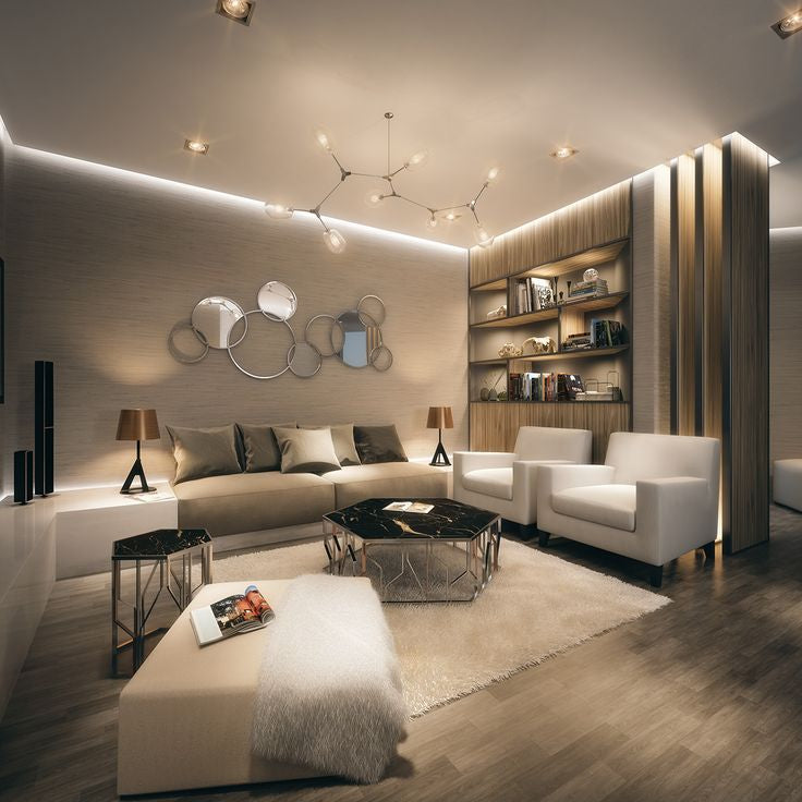 Home decor LED strip with smart motion sensor technology, enhancing interior spaces