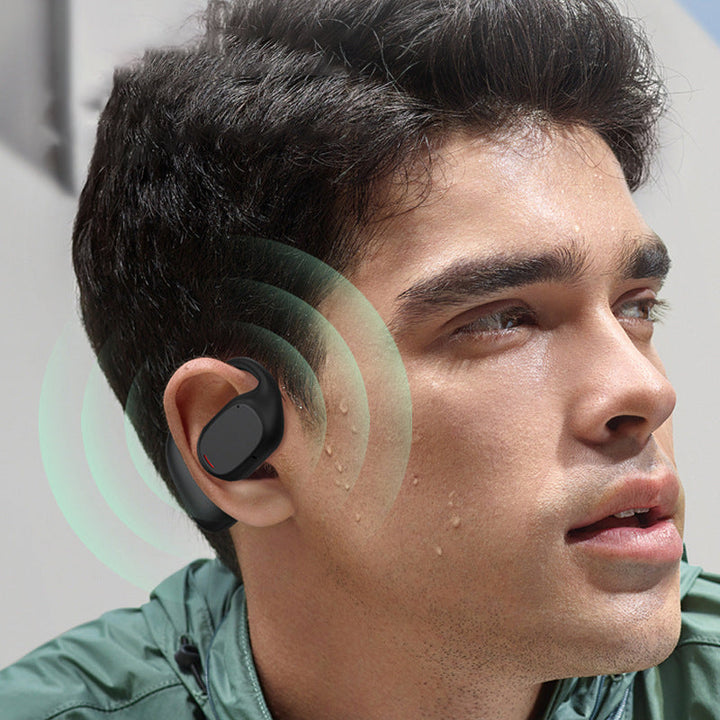 Unisex open-ear wireless sport earbuds, sweatproof & comfort fit. Bluetooth audio for your active lifestyle.