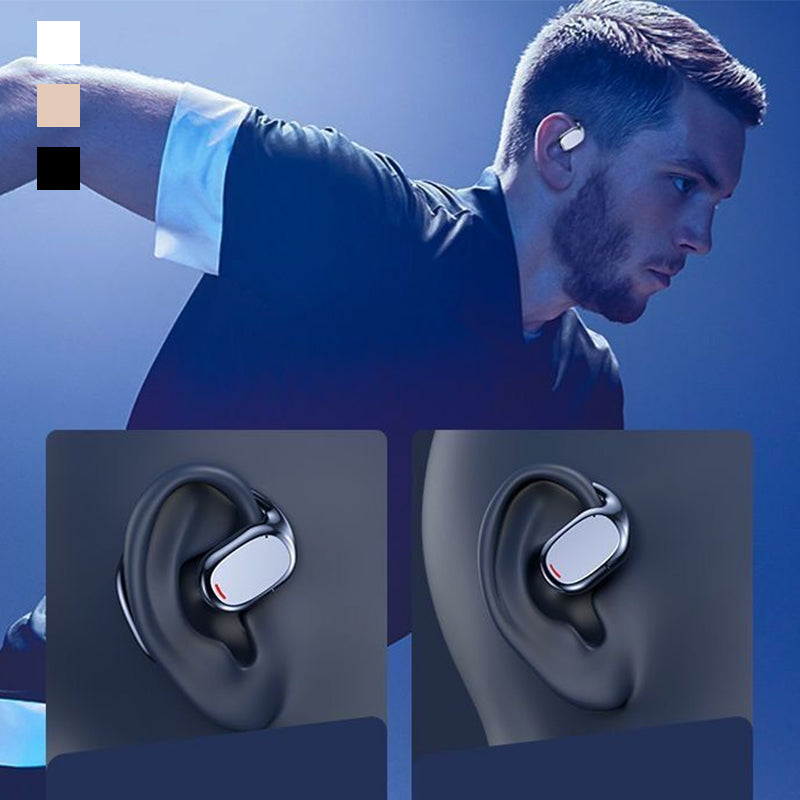 AirBeat Flex open-ear wireless sport headphones. Hear your surroundings safely. Bluetooth audio & secure fit.