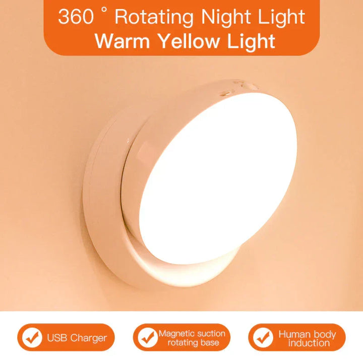 Smart motion sensor night light, wireless & automatic for easy, battery-operated home safety.