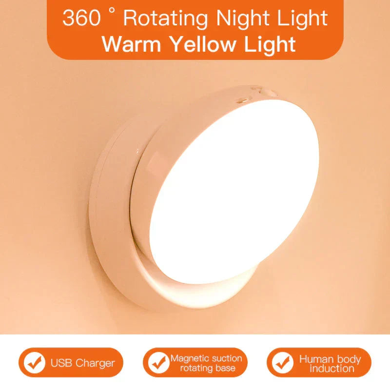 Slim Elara wireless LED night light, smart motion sensor provides subtle & energy-saving indoor light.
