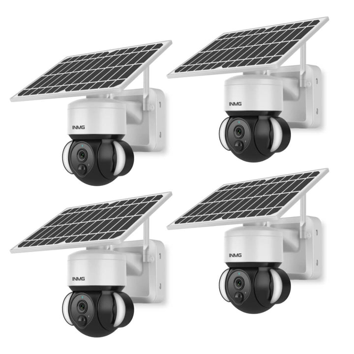 SolarGuard 360: Wireless outdoor solar camera with rotating dome for complete home security.