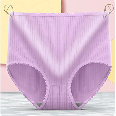Reusable high-waisted leakproof underwear, 8-pack. Eco-friendly period panties for women's comfort & protection.