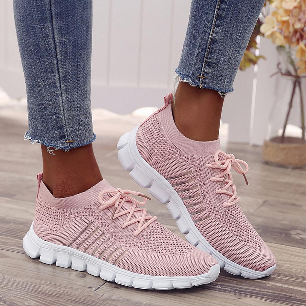 Secure grip women's walking sneakers, anti-slip sole for active comfort.