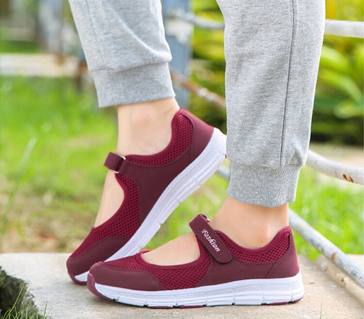 Elegant AirFlow women's slip-on shoes. Breathable mesh ensures comfort & lightweight feel for everyday styling.