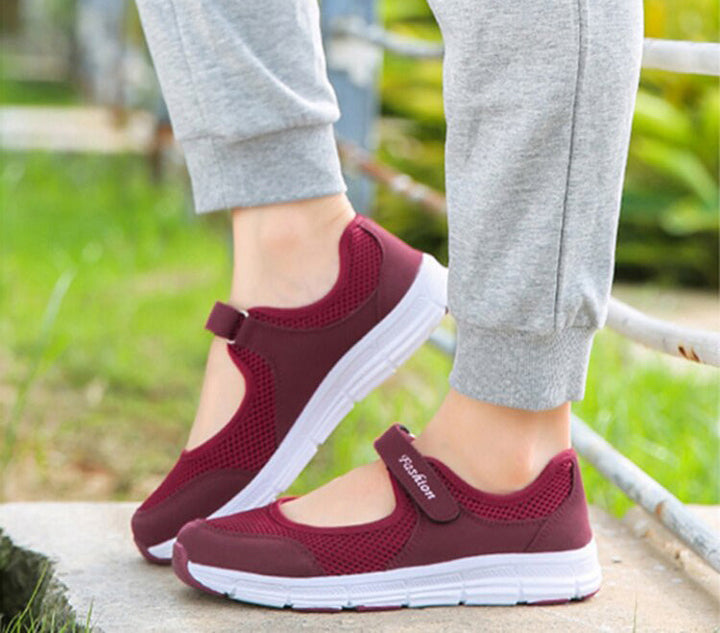 Elegant AirFlow women's slip-on shoes. Breathable mesh ensures comfort & lightweight feel for everyday styling.