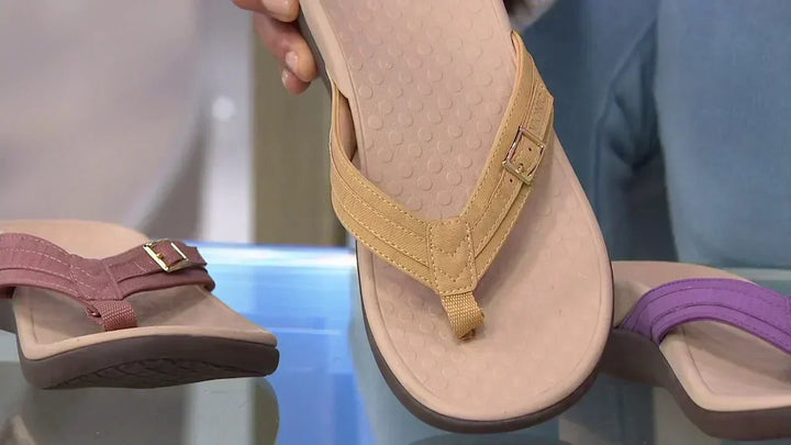 Easy slip-on women's orthopedic sandals, great for summer, walking & everyday comfort.