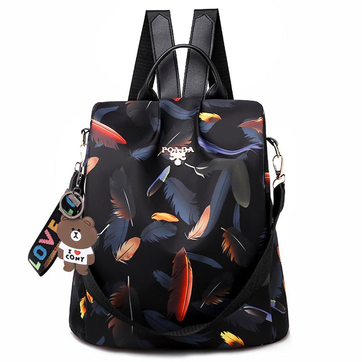 Multi-pocket anti-theft women's travel backpack. Water-resistant, secure & versatile for daily needs.