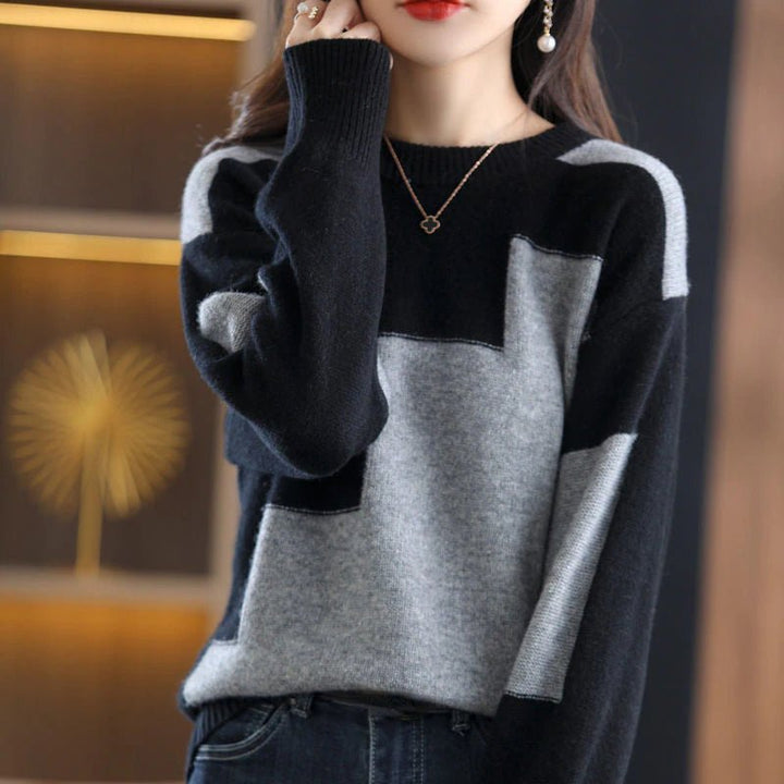 Arden women's cozy knit sweater, essential everyday fashion for fall and winter style.