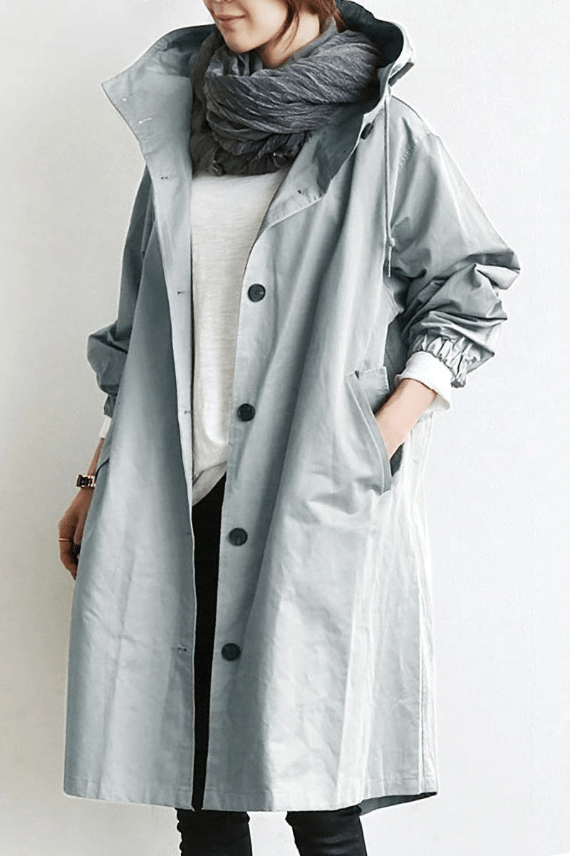 Casual women's Aurora windbreaker, a fashionable water repellent jacket for everyday wear & unpredictable weather.