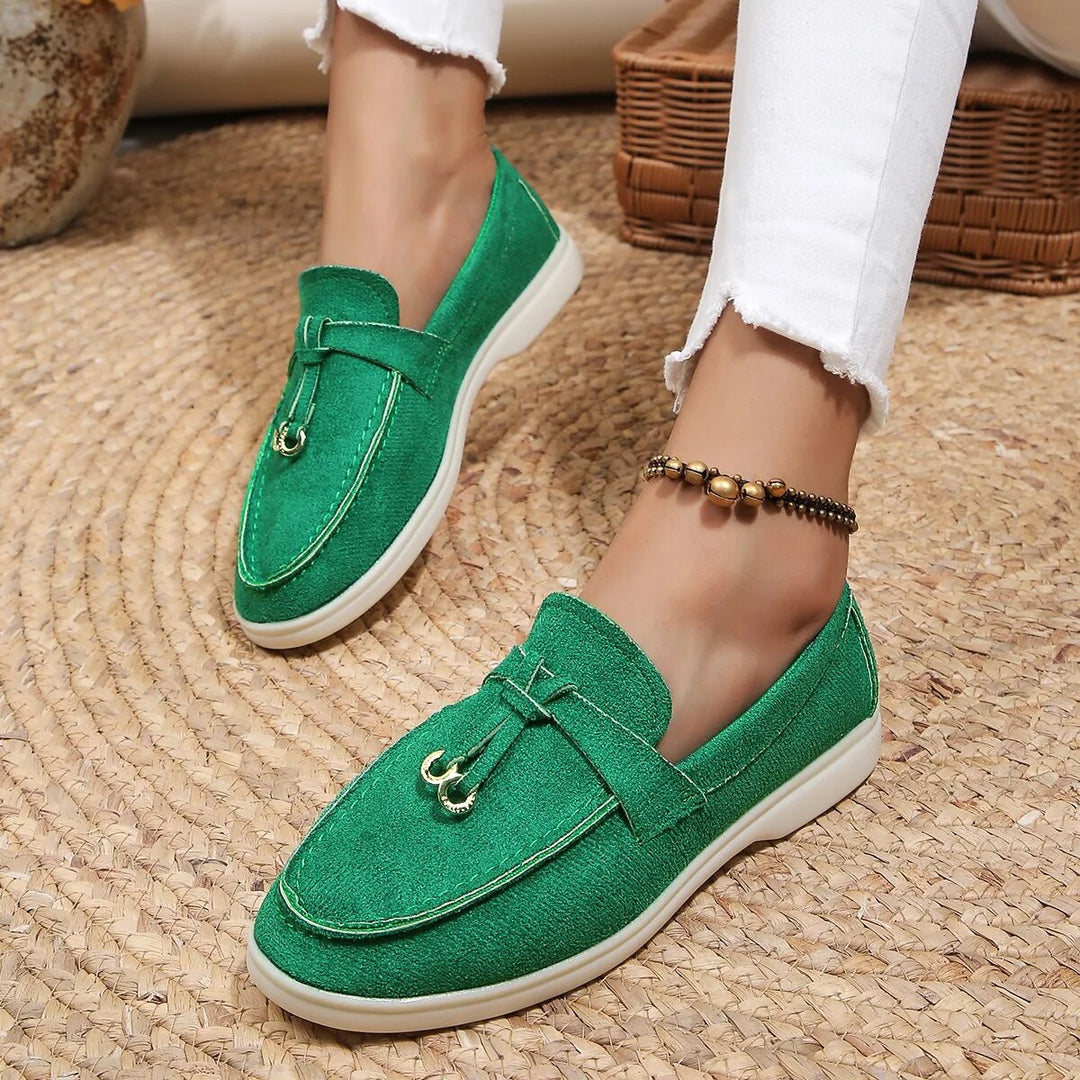 Vibrant colorful women's Avery loafers, offering classic style & comfortable footwear for everyday elegance.
