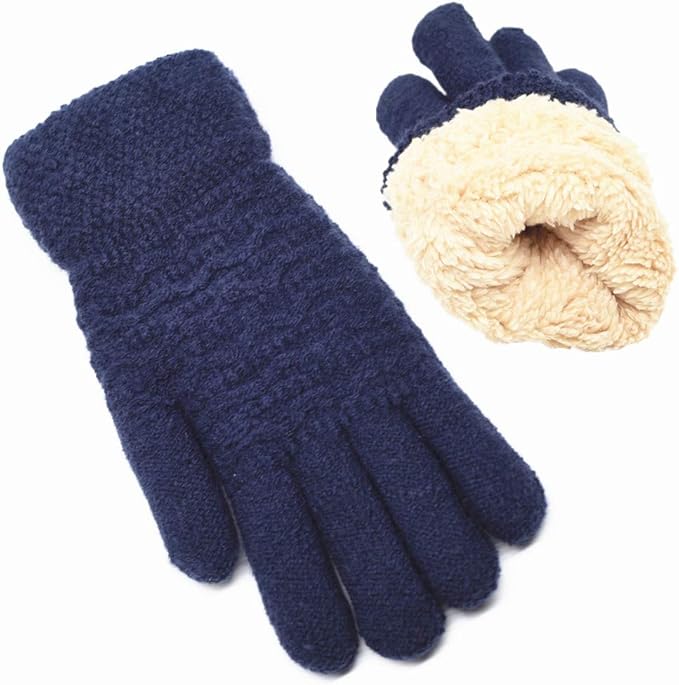 Detailed view of the sensitive fingertip technology on women's PolarTouch winter gloves.
