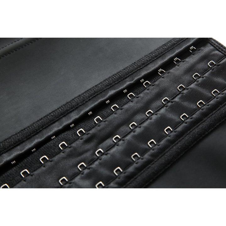 Detail of breathable lining inside the latex waist trainer, ensuring comfort during wear.