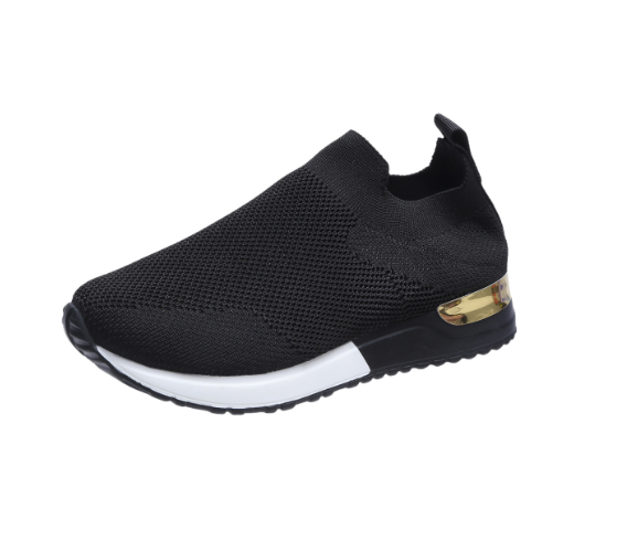 Women's BlissWalk ergonomic lace-free sneakers with cushioned heel for comfortable daily wear and walking.