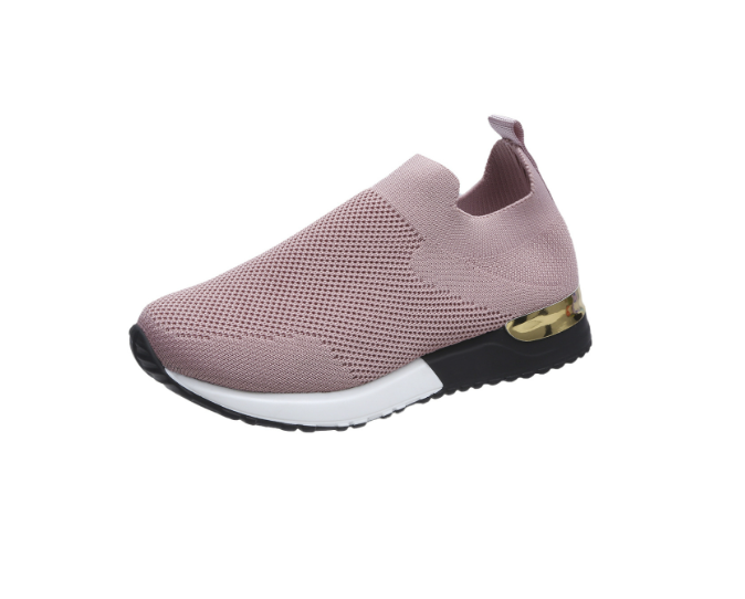 BlissWalk women's comfortable slip-on sneakers, lace-free ergonomic design, ideal for walking & daily casual wear.