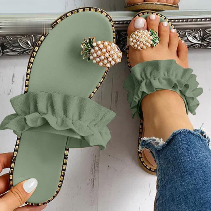 Women's Boho Orthopedic Comfort Sandals, brown, with arch support, for summer casual wear