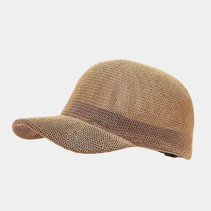Women's braided wide brim beach hat, perfect for vacation and sun protection.