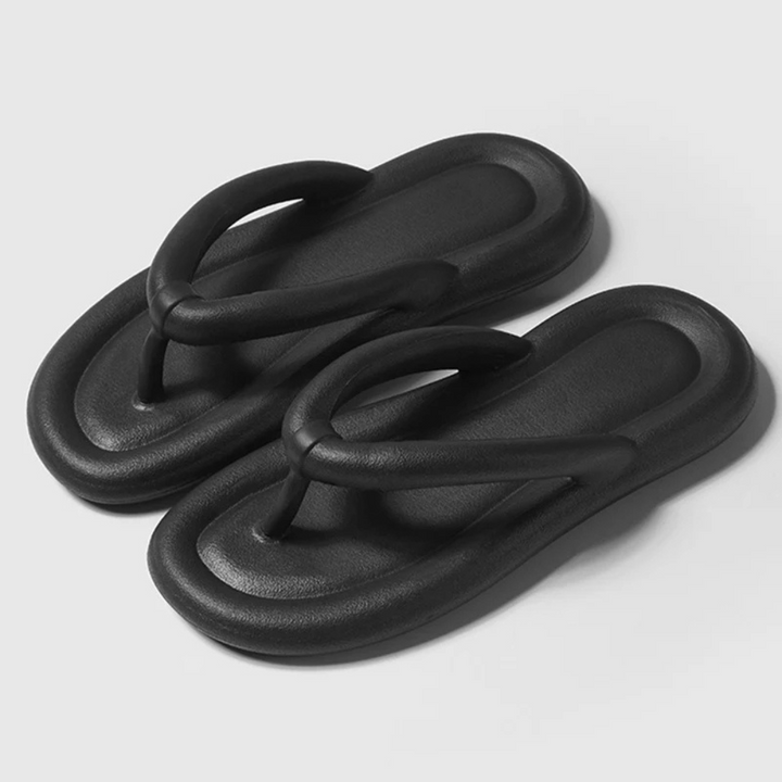 Women's cloud-soft comfort flip-flops, ergonomic summer footwear, ideal beach shoes & casual slides.