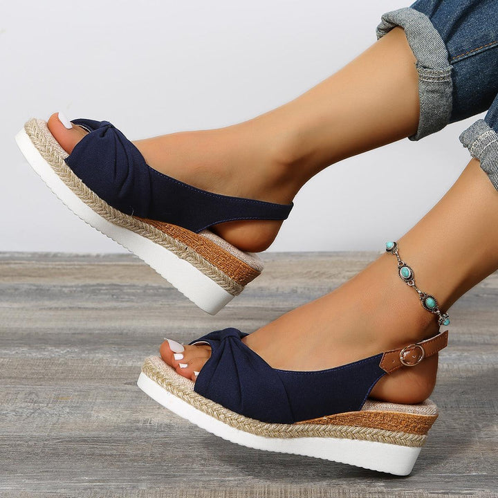 ComfiLift women's casual wedge sandals, perfect for relaxed all-day summer wear.