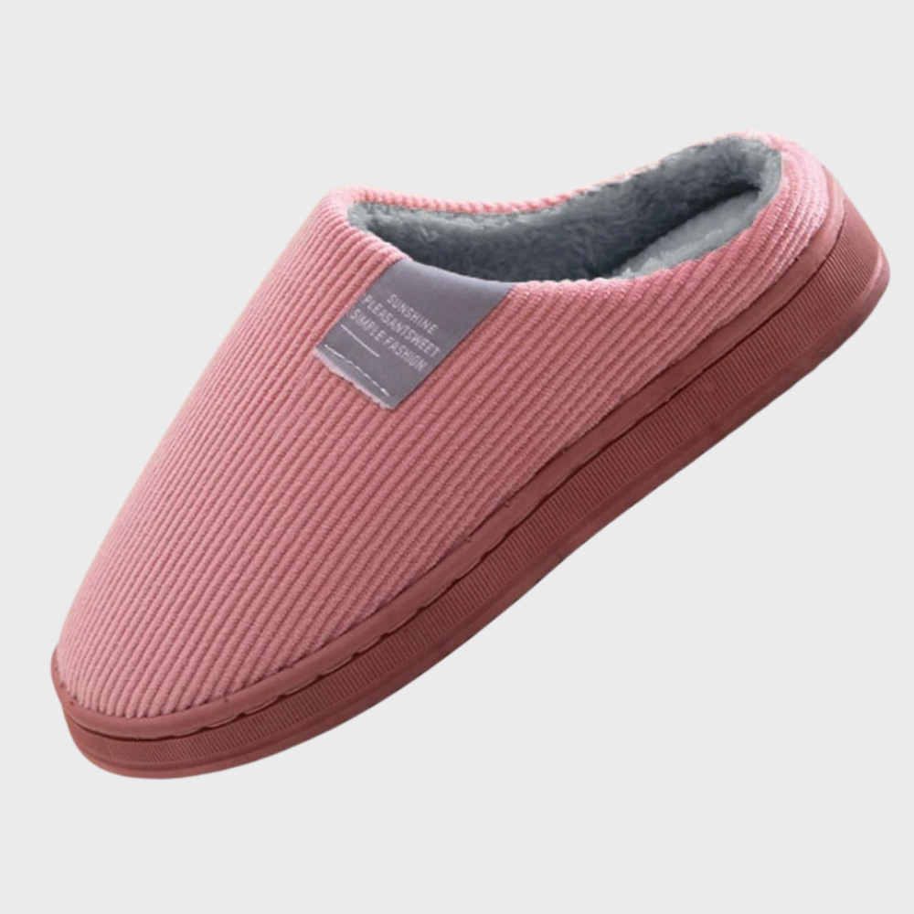 Warm & cozy women's slippers, cloud slides perfect for winter house shoes.