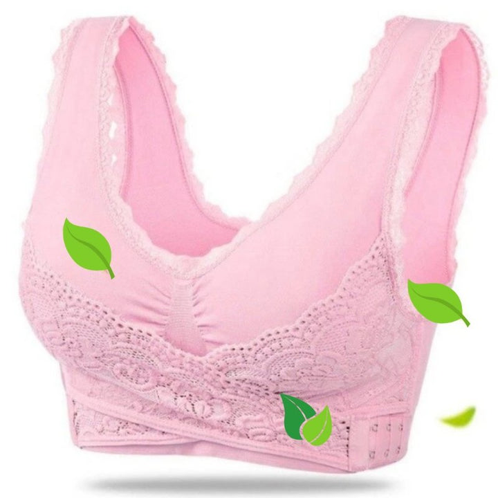 Grace women's bra: comfortable, wire-free, seamless posture support with adjustable straps for all-day relief.