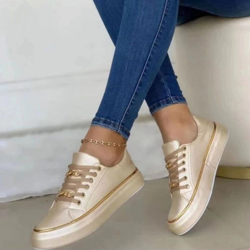 Comfortable women's slip-on sneakers. Casual everyday footwear, ideal for spring, summer, fall fashion.