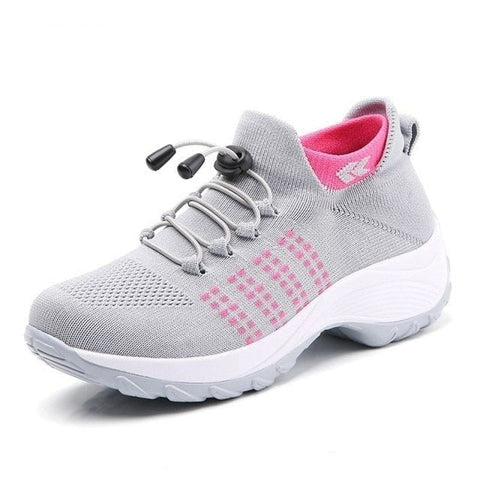 Close-up of the cushioned insole in ComfortEase women's orthopedic shoes for daily wear.