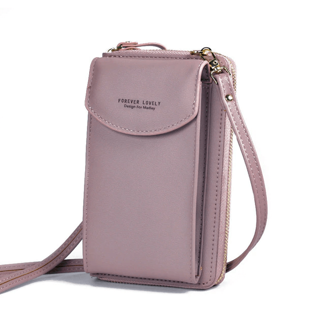 Stylish compact PU leather crossbody bag with metallic hardware, suitable for versatile daily wear