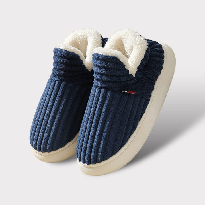 Plush, warm & non-slip Aurora women's house slippers, ultimate cozy comfort footwear.